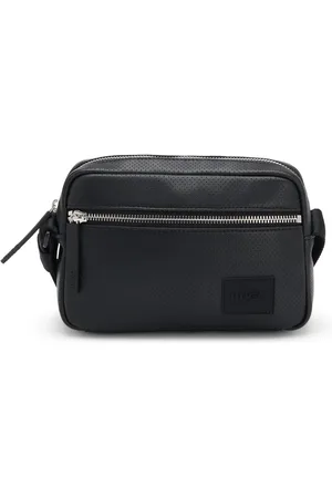 HUGO BOSS Crossbodytas van geperforeerd imitatieleer