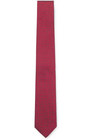HUGO BOSS Stropdas van een zijdemix met jacquarddessin