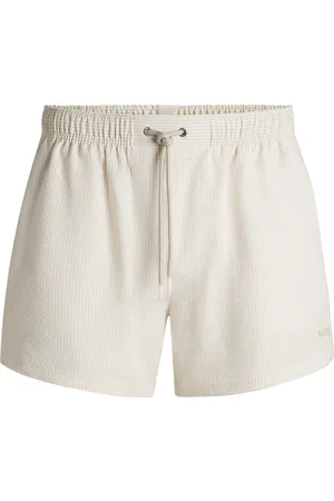 HUGO BOSS Zwemshorts van gestreepte seersucker