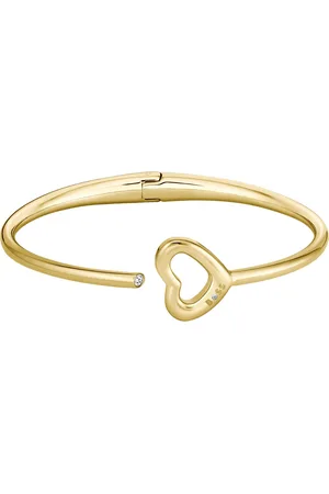 HUGO BOSS Goudkleurige armband met open hart detail