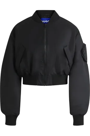 HUGO BOSS Waterafstotend bomberjack met vaste Happy HUGO-pouch