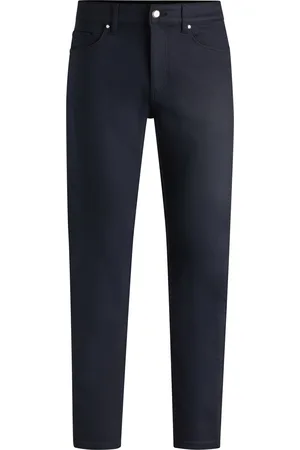 HUGO BOSS Porsche x BOSS tapered-fit jeans van hoogwaardig, blauw stretchdenim