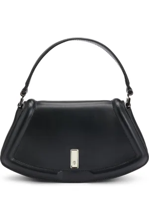 HUGO BOSS Ariell-schoudertas van leer met metalen Double B-monogram