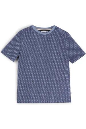 HUGO BOSS Katoenen T-shirt voor kinderen met all-over monogramprint