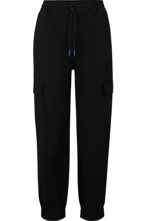 HUGO BOSS Relaxed-fit cargobroek van stretchkatoen