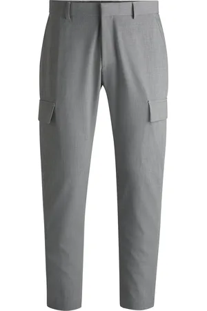 HUGO BOSS Tapered-fit cargobroek van hoogwaardig stretchmateriaal