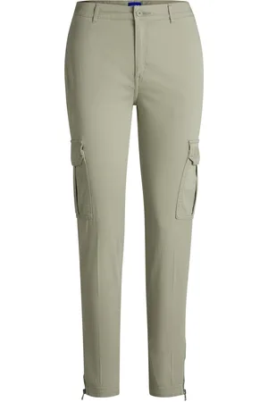 HUGO BOSS Slim-fit cargobroek van stretchkatoen