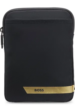 HUGO BOSS Halspouch met dessin, streep en logo