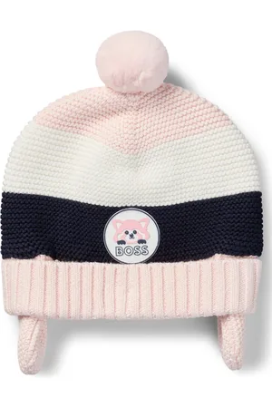 HUGO BOSS Babybeanie van katoen met rode pandapatch