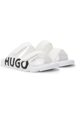HUGO BOSS Logosandalen met dubbele klittenbandsluiting