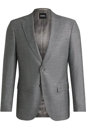 HUGO BOSS Slim-fit colbert van stretchmateriaal met dessin