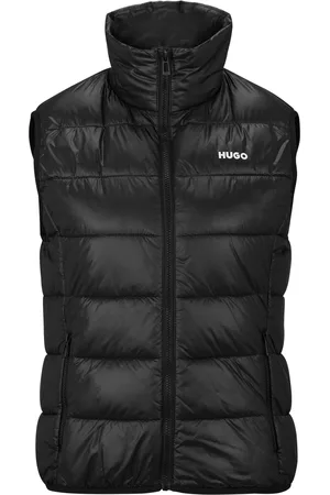 HUGO BOSS Lichte, waterafstotende bodywarmer met vulling en logo