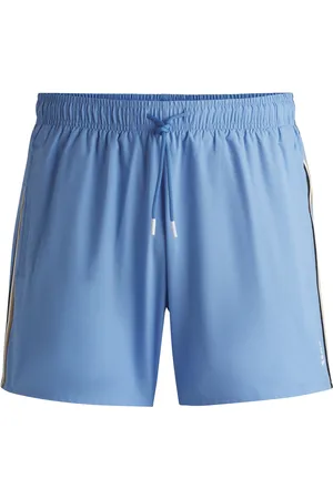 HUGO BOSS Volledig gevoerde zwemshorts met een kenmerkende streep