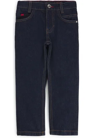 HUGO BOSS Regular-fit jeans voor kinderen van blauw denim