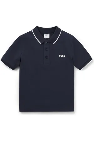 HUGO BOSS Kinderpolo van katoenpiqué met logoprint