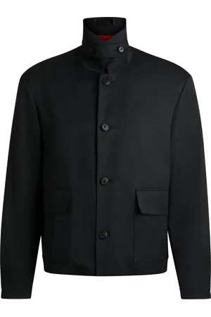 HUGO BOSS HUGO FORWARD-jas in een twill van een wolmix