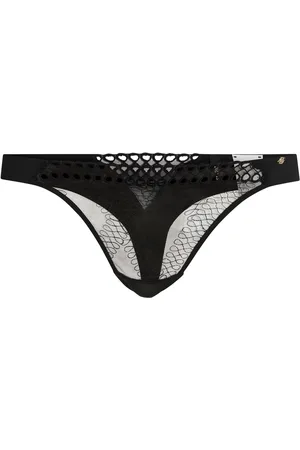 HUGO BOSS String met oogjes en Double B-monogramdetail
