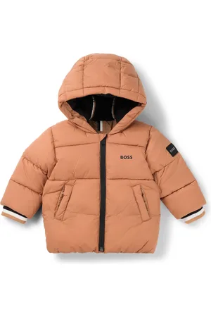 HUGO BOSS Gewatteerde kinderjas met logodetails