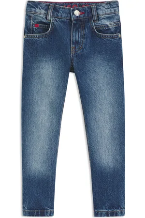 HUGO BOSS Regular-fit jeans voor kinderen van denim