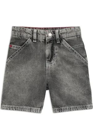 HUGO BOSS Loose-fit kindershort van denim