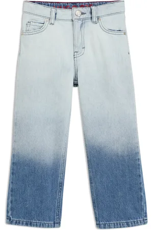 HUGO BOSS Relaxed-fit kinderjeans met blauwe wassing in kleurverloop