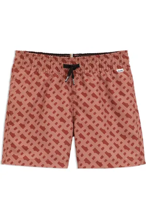 HUGO BOSS Kinderzwemshort met monogramprint