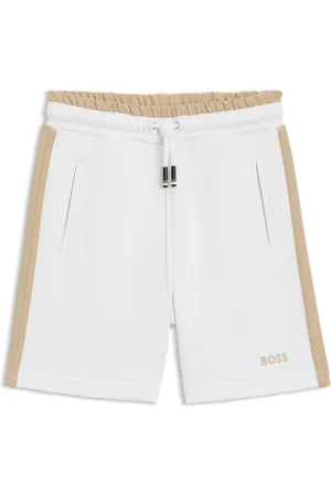 HUGO BOSS Shorts met logoprint voor kinderen met inzetstukken in de zijnaad