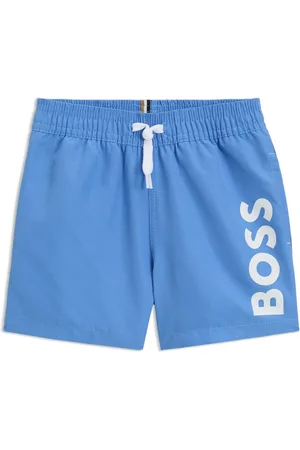 HUGO BOSS Zwemshort voor kinderen van zacht materiaal met logoprint