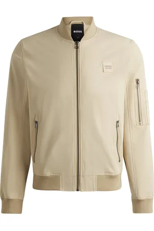 HUGO BOSS Jack voor ruiters in katoenlook met logopatch