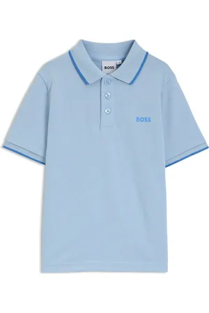HUGO BOSS Kinderpolo van katoenpiqué met logoprint