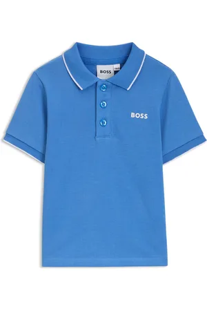 HUGO BOSS Kinderpolo van katoenpiqué met logoprint