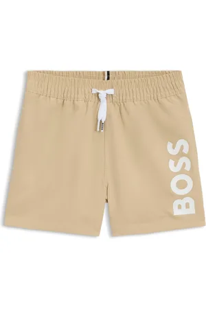 HUGO BOSS Zwemshort voor kinderen van zacht materiaal met logoprint