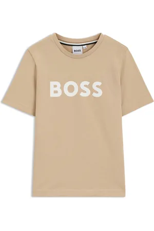 HUGO BOSS Katoenen T-shirt met logoprint voor kinderen