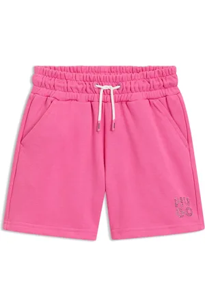 HUGO BOSS Kindershort van een katoenmix met logostuds