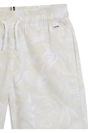 HUGO BOSS Kinderzwemshort met all-over palmboomprint
