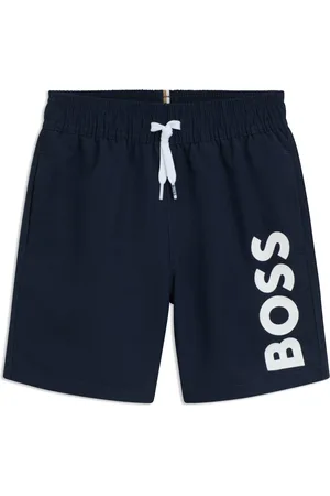 HUGO BOSS Zwemshort voor kinderen van zacht materiaal met logoprint