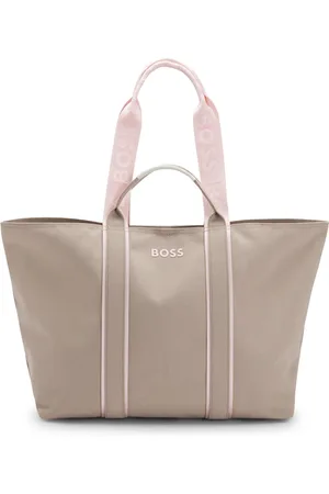 HUGO BOSS Gestructureerde draagtas met logobandjes
