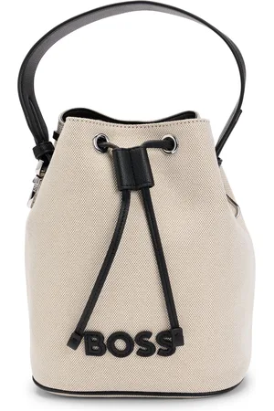 HUGO BOSS Gestructureerde bucket bag met pouch van imitatieleer