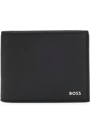 HUGO BOSS Portemonnee met logoprint van zilverfolie