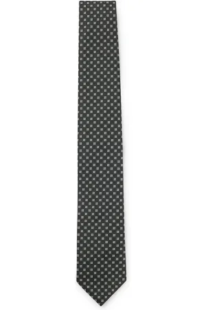 HUGO BOSS Stropdas van een zijdemix met jacquarddessin