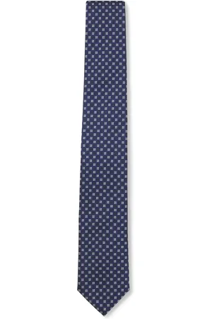 HUGO BOSS Stropdas van een zijdemix met jacquarddessin