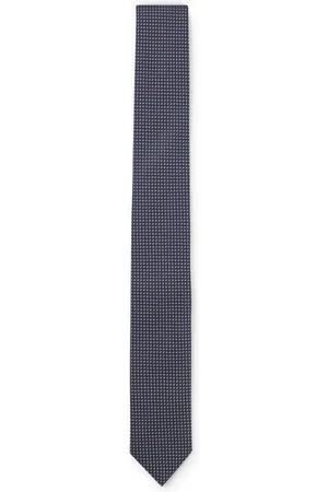 HUGO BOSS Stropdas van een zijdemix met jacquarddessin