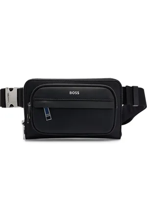 HUGO BOSS Gestructureerde crossbodytas met logodetails