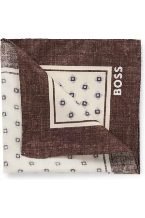 HUGO BOSS Pochet met print en logo