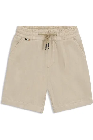 HUGO BOSS Kindershort van linnen en katoen