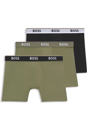 HUGO BOSS Set van drie boxershorts van stretchkatoen met logo’s