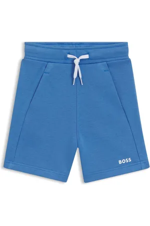 HUGO BOSS Shorts voor kinderen van fleece van katoenmix met logoprint
