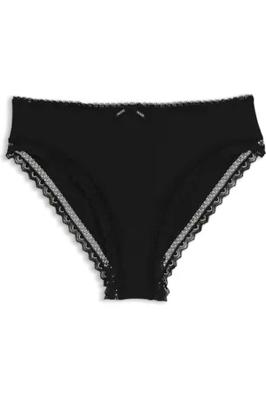 HUGO BOSS Regular-rise slips van elastische microvezelstof met kantdetail