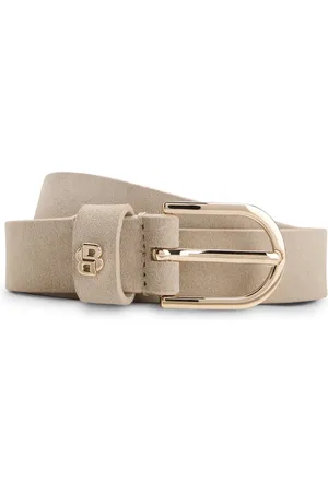 HUGO BOSS Suède riem met Double B-monogram