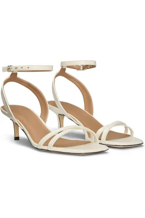 HUGO BOSS Leren sandalen met Double B-monogram